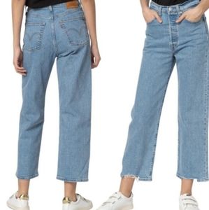 Levi ribcage straight jeans size 25